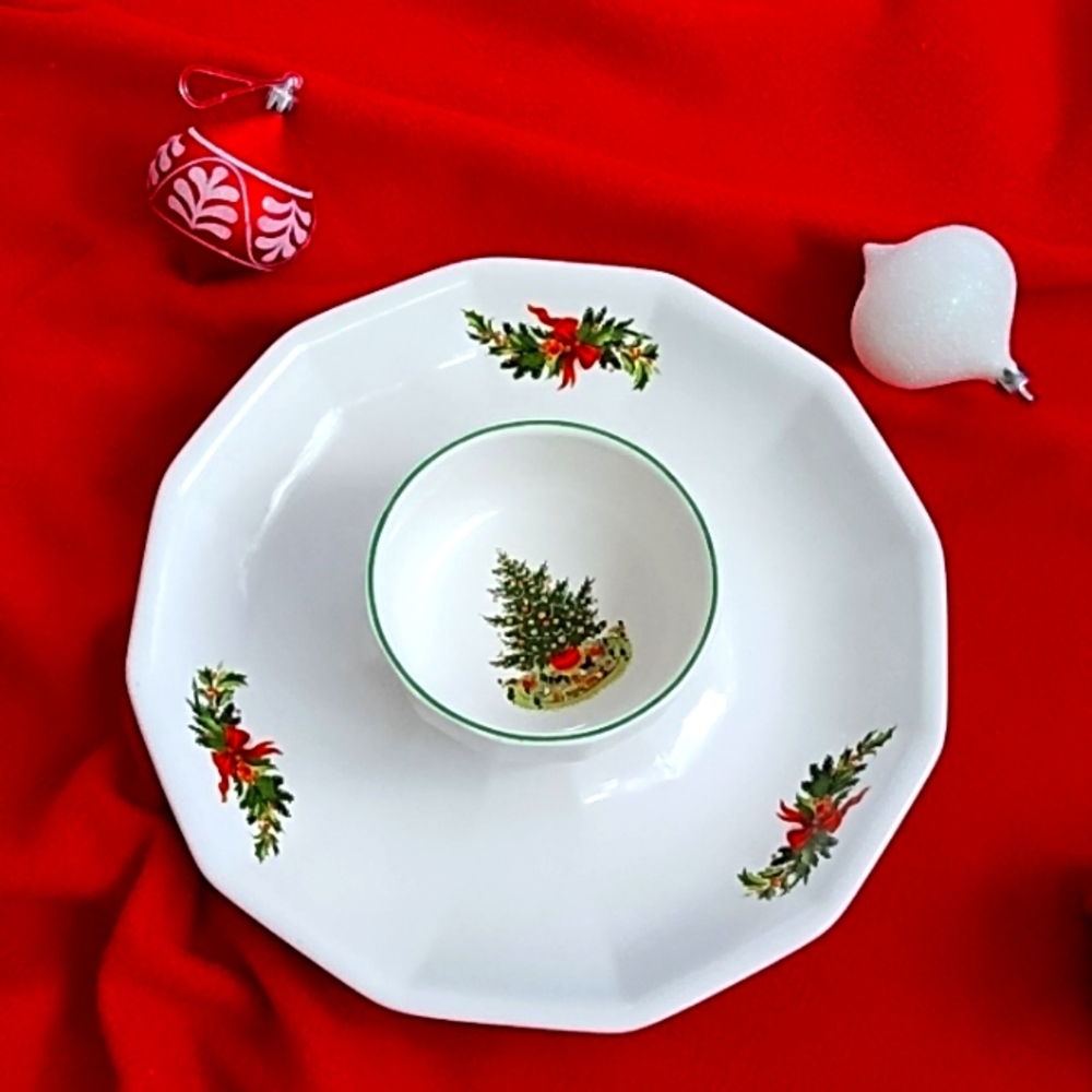 Holiday Chip & Dip Set 12"